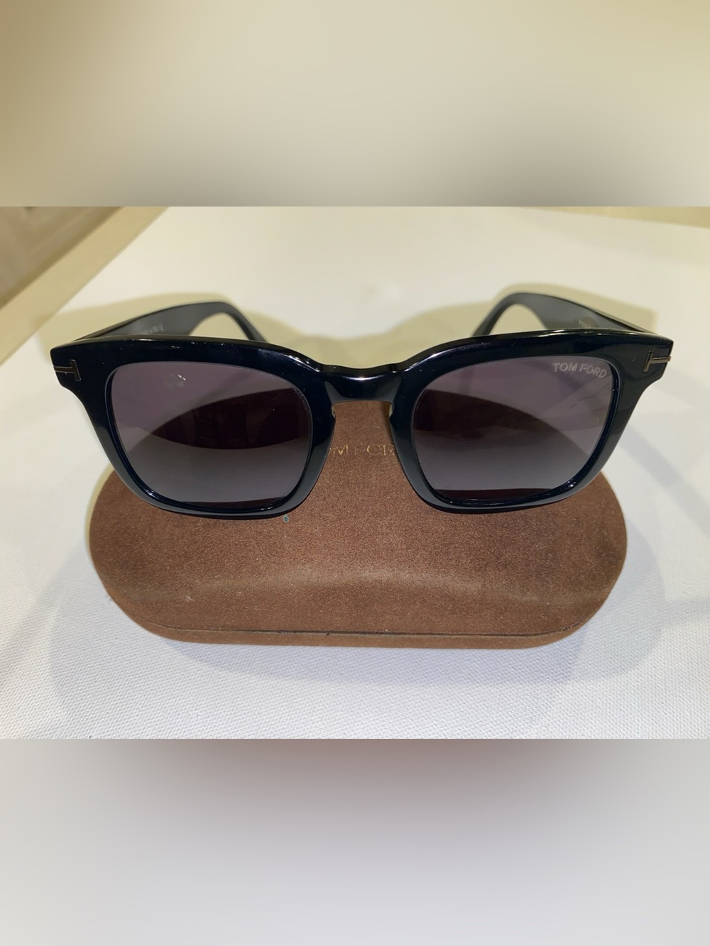 Tom Ford Black Women's Sunglasses with Dark Gradient Lenses